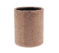 Anneome Shiny Glitter Makeup Brush Holder Organizer Box for Vanity Desk Standing Storage Cup Diamond Accents for Girls Women Desk Supplies and Vanity Brush Storage