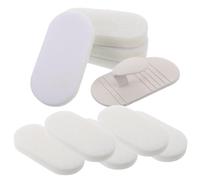 Anneome Shower Tile Scrubber Corner Scrub Brush Grout Cleaning Brush Curved Handle Soap Scum Remover Tool Non Slip Handle White