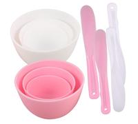 Anneome Silicone DIY Facial Mask Mixing Bowl Set with Applicator Sticks Compact Travel Friendly Spa Bowls for Precise Mud Mask Blending Soft Cosmetic Stirring Tools for Home and Salon Use