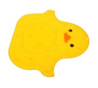 Anneome Silicone Foot Scrubber Mat Duck Shape Non-Slip Shower Foot Scrubber Pad 40x45cm for Shower and Bath
