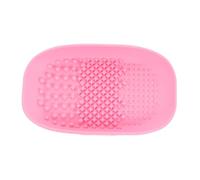 Anneome Silicone Makeup Brush Cleaning Pad Lightweight Portable Brush Cleaner Mat for Cosmetics Tools Quick and Easy Deep Cleaning Beauty Scrubbers Pink