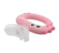 Anneome Silicone Toothbrush for Toddlers U Shaped Boys and Girls Toothbrush Soft Bristles and Fun Dinosaur Design for Boy Girl Oral Care and First for Preschoolers