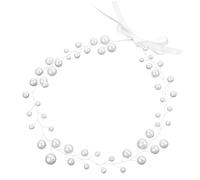 Anneome Silver Single-Layer Bridal Hair Vine High-Luster Pearls, Copper Wire Twisted Pearl Headband for Wedding Brides, Festival and Flower Girl Hair Accessory