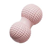 Anneome Small Pink Peanut Massage Ball for Deep Tissue Trigger Point Therapy Neck Back Leg Massager Firm Texture for Reflexology and Muscle Relaxation Fitness Yoga Tool for Home Use