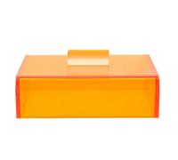 Anneome Small Portable Pill Holder with Orange UV Shield, Lightproof Medicine Storage Box for Travel and Daily Use, Photolabile Medication Protective Cover