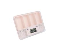 Anneome Smart Electronic Medicine Reminder Box with Alarm Capacity Portable Pill Organizer for Elderly Patients Plastic Storage Case with and Compact Design