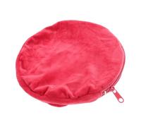 Anneome Soft Flannel Round Knit Hot Water Bottle Cover Thermal Insulated Protector for Electric Heating Pads and Iron Plates Winter Warm Reusable Cozy Bottle Sleeve in Burgundy