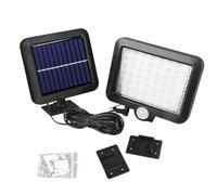 Anneome Solar Sensor Wall Lamp Cob High Brightness Split Body Sensing Outdoor Solar Lights with Extension Cable for Garden Patio Balcony Exterior Walls