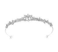 Anneome Sparkling Crystal Bridal Headband Elegant Wedding Crown Hairpiece for Bride Princess with Intricate Rhinestone Detailing Versatile Hair Accessory for Vintage and Modern Styles