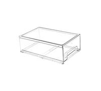 Anneome Stackable Refrigerator Drawer Organizer Bin Pull-out Large Capacity Storage Box Handle for Fruit Vegetable Food Kitchen Use