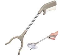 Anneome Stainless Steel Abs Sanitory Clamp 40cm Long Picker for Easy Rubbish Pickup