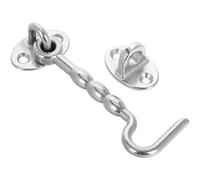 Anneome Stainless Steel Hook and Eye Latch Windproof Door Lock for Barn Doors Windows Gates Grade Rustproof with Mounting Screws for Rv Boat Trailer Gate