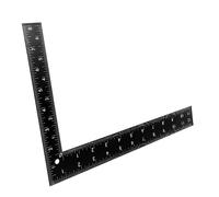 Anneome Steel Carpenter Angle Ruler L-shaped Metal Measuring Square Tool for Woodworking Construction and Layout with Right Angle Precision for Carpenters and Engineers