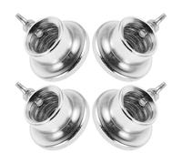 Anneome Steel Dumbbell Lock Collars 4Pcs 28Mm Heavy Duty Spinlock Screw Clamp Clips for Gym Weightlifting Barbell Safety Fixing Kit