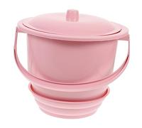 Anneome Thickened Handheld Spittoon with Lid Durable Urine Pot Portable Chamber Pot for Home Use Lightweight Compact Design for Men and Women Easy to Sterilize with Hot Water