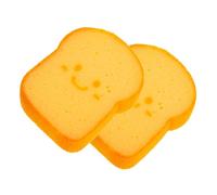 Anneome Thickened Toast Sponge Reusable Kitchen Dish Scrubber Pad Cartoon Bread Shape Soft Non-Scratch Cleaning Sponge for Pot and Table Wiping Multipurpose Scrubber