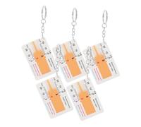 Anneome Tire Tread Depth Gauge Tool 5pcs Set with Clip Portable Plastic Car Tire Gauge for Accurate Vehicle Tread Measurement