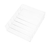 Anneome Transparent Eyeshadow Organizer Makeup Stand Countertop Cosmetic Storage Rack Multi-compartment Design for Vanity Desk Home Use