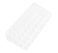 Anneome Transparent Lipstick Holder Slot Large Capacity Cosmetic Storage Rack Desktop Makeup Organizer for Bedroom Dresser with Break Resistant Design