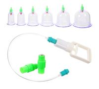 Anneome Transparent Vacuum Cupping Therapy Body Tool for Home Use Thickened Cups with Strong Suction for Facial and Fire Cupping Therapy Easy to Clean Beauty and Salon Equipment