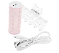 Anneome USB Charging Hair Curler for Bangs Lightweight Automatic Heating Roller for Women S Hair Styling Portable Tool Pink