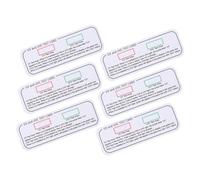 Anneome Uvc-uva UV Test Cards 6pcs Professional UV Detection Stickers Sensitive Test Papers for Industrial and Scientific Use