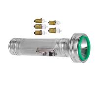 Anneome Vintage Exceptional Durability Old-fashioned LED Light Flashlight Handheld with Iron Body and Multiple Light Modes Retro 1980s-inspired Portable for Photography and Performances