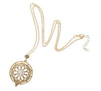 Anneome Vintage Magnifying Glass Necklace Pendant for Reading and Crafting Sturdy Material Loupe Jewelry Charm with Fine Texture Neck Chain Comfortable Long Wear Optical Magnifier