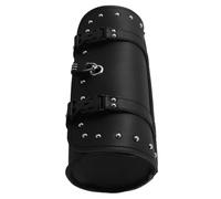 Anneome Vintage Motorcycle Fork Bag with Lock Large Capacity PU Leather Handlebar Saddle Storage Pouch for Scooter and Electric Bike Repair Tools