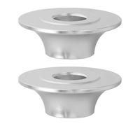 Anneome Wheelchair Front Wheel Positioning Retaining Clip 8Mm Aluminum Alloy Caster Stopper Pair Silver for Mobility Scooter and Manual Wheelchair Accessories