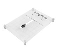 Anneome Whiteboard Acrylic Memo Board Weekly Planning Board Acrylic Erasable with Simple Design for Office and Home Use for Room and Living Room Message Sharing