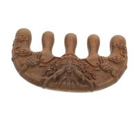 Anneome Wide Tooth Comb for Men and Women Detangling and Scalp Massage Hair Comb with Intricate Carvings Suitable for Curly Wavy and Thick Hair Natural Wood Styling Tool