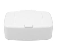 Anneome Wipes Dispenser Box Plastic Refillable Wet Tissue Holder One-Handed Portable Case Keeps Wipes Fresh for Home Bathroom Bedroom Nursery White