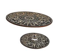 Anneome Wooden Divination Pendulum Board with Markings Dowsing Board for Tarot Reading and Spiritual Guidance Elegant Home Decor Accent for Meditation and Witchcraft