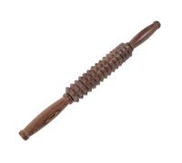 Anneome Wooden Muscle Roller Massager Stick for Full Body, Neck, Shoulder Leg Massage, Manual Back Stretching Tool with Five Spiked Wheels, Suitable for Muscle Relief and Yoga Therapy