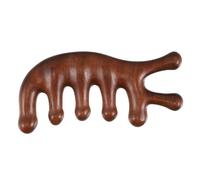 Anneome Wooden Scalp Massage Comb for Hair Growth with Acupressure Tool Sandalwood Gua Sha Brush for Face Neck Relaxation Use Head Therapy Massager for Women Men