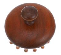 Anneome Wooden Scalp Massage Comb for Women Natural Round Tooth Hair Brush Durable Lightweight Hair Washing Tool for Relaxing Head Massage and Tangle Styling Portable for Home and Travel