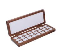 Anneome Wooden Watercolor Palette for Travel Empty Paint Mixing Tray with Lid Portable Artist Paint Palette Case Natural Wood for Plein Air Painting and Student Use