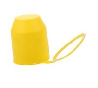Anneome Yellow Plastic Trailer Ball Cover for Trailer Ball Hitch Waterproof Towball Protect Cap with Easy Installation Versatile Use for Rvs and Suvs