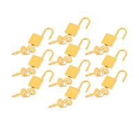 Anneome Zinc Alloy Mini Padlock with Keys, 10pcs Small Household Padlocks for Cabinet Doors, Diary Locks, Multi-Function Tiny Locks for Daily Use and Security