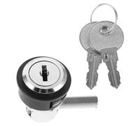 Anneome Zinc Alloy Wine Fridge Lock Replacement with Key, Refrigerator and Freezer Cabinet Security Door Lock for Wine Cooler, Glass Display Case, and Drawer Protection