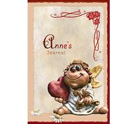 Anne's Journal: Pretty Personalised Name Journal Notebook Gift For Women and Girls with the theme of Love (Valentines Day Cupid Angel), flip through the pages to see beating heart animation