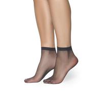 Annes styling Transparent Matte Ultra Thin Socks for Women Girls Ankle Socks Low Cut Casual Elegant Women's Socks Comfortable 15 DEN Thickness Ideal for Sandals Heels Frida15, 2 Pairs Grafit