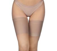 Annes styling Women elastic thigh bands anti-chafing prevent thigh rubbing satin and Satin lined protector anti-slip silicone Satin Visone XL