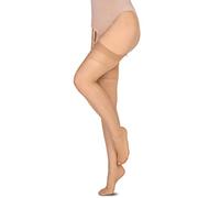 Annes styling Women’s Thigh High Suspender Stockings for Suspender Belt Pantyhose for Garter Noel 15 Denier Silky Visione TG-3/4