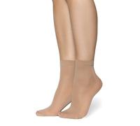 Annes styling Women's Above Ankle Socks - 40 DEN Opaque Microfiber, Matte Finish, Comfort Top, One Size Fits All, Classic Casual Office Socks for Ladies Cloe 40, One Pair Visone