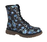 Cipriata L310ACM-9, Annetta, Womens Lace-up Fashion Boots, Black/Blue Floral size 9 UK
