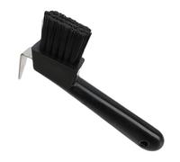Annewi Hoof Pick, Hoof Groove Cleaner with Soft Touch Rubber Handle, Goat Hoof Pick with Handle Horseshoe Trimmer Hook, Horse Brush for Horses