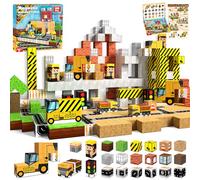Annexfun Magnetic Blocks-100PCS Magnetic Building Blocks Road with Car STEM Toddler Kids Toys, Stacking Cube Games Tiles Construction Toys for Kids Ages 3+, Christmas Birthday Gifts for Boys & Girls