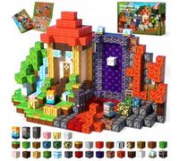 Annexfun Magnetic Blocks - 150PCS Magnetic Building Blocks Forest Portal Building Cubes Toys Montessori Toddler Birthday Gifts -STEM Construction Toys for Kids Ages 3 4 5 6 7 8 9 for Boy & Girl